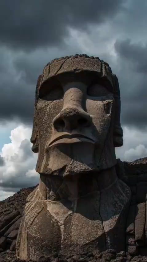 Giant Stone Heads