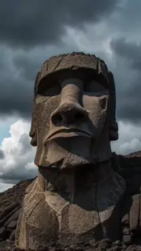 Giant Stone Heads