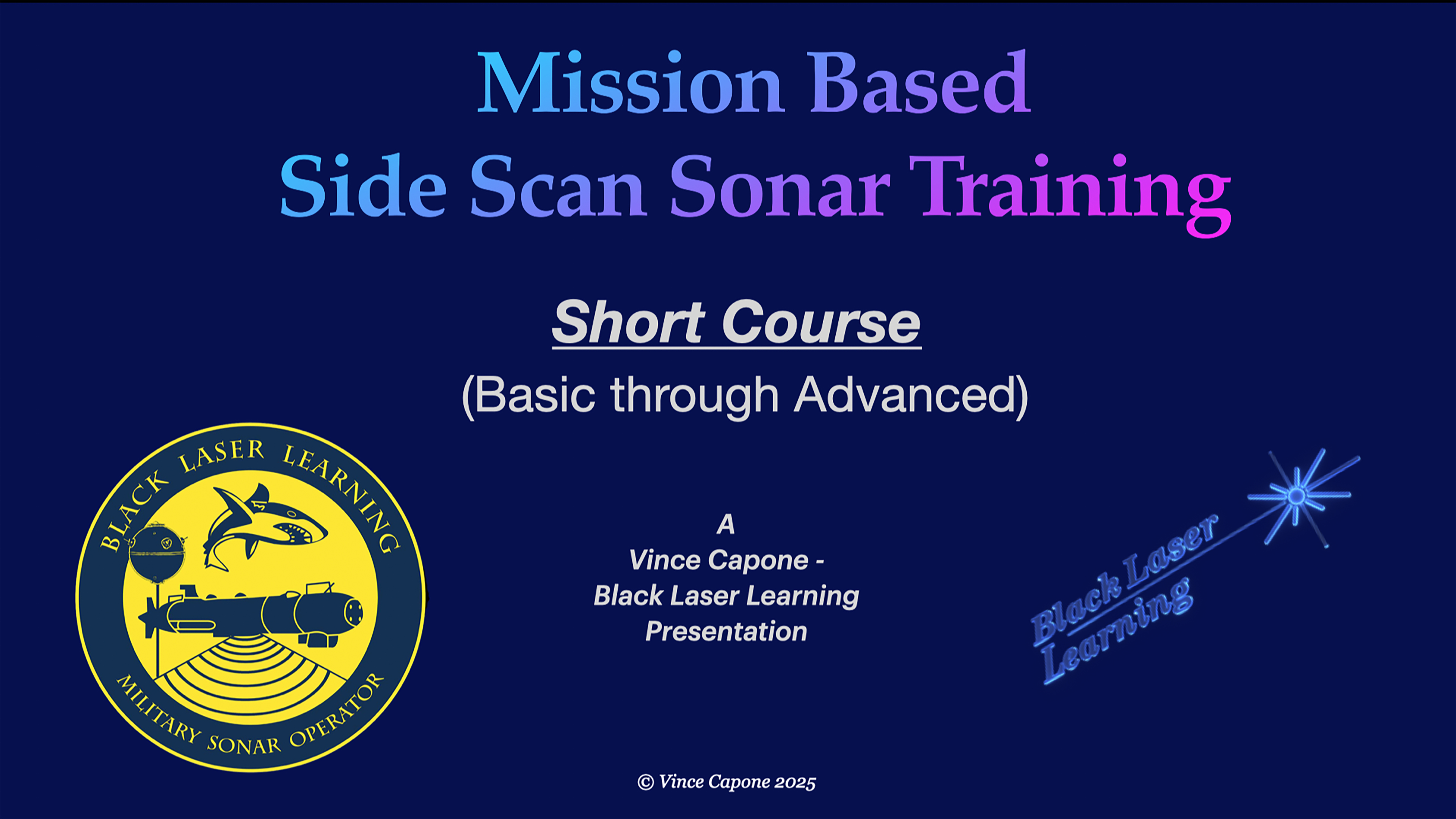 Mission Based Side Scan Sonar Training (Short Course)