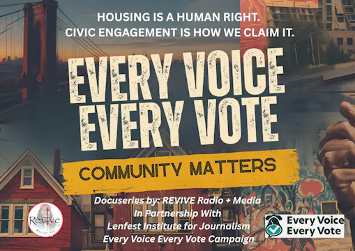 REVIVE RADIO PRESENTS COMMUNITY MATTERS - HOUSING IS HUMAN RIGHT