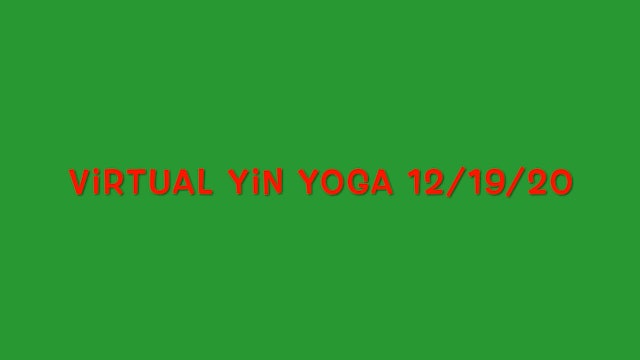 Virtaul Yin Yoga December 2021