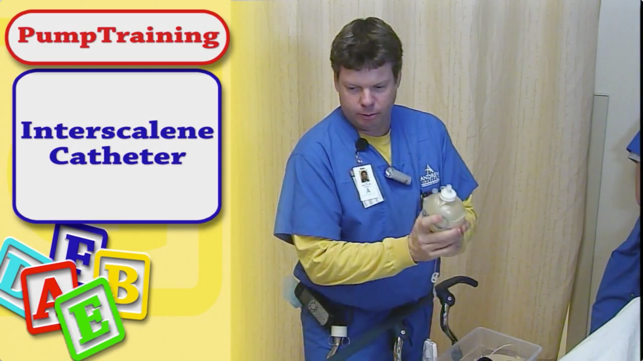 Interscalene Catheter Patient Pump Training