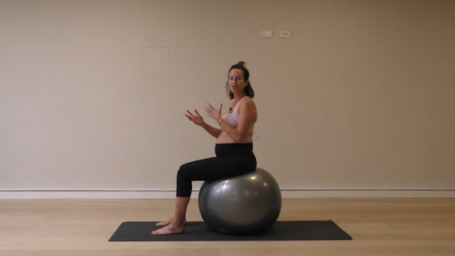 15 Mins - Core - Physio Ball (Prenatal)