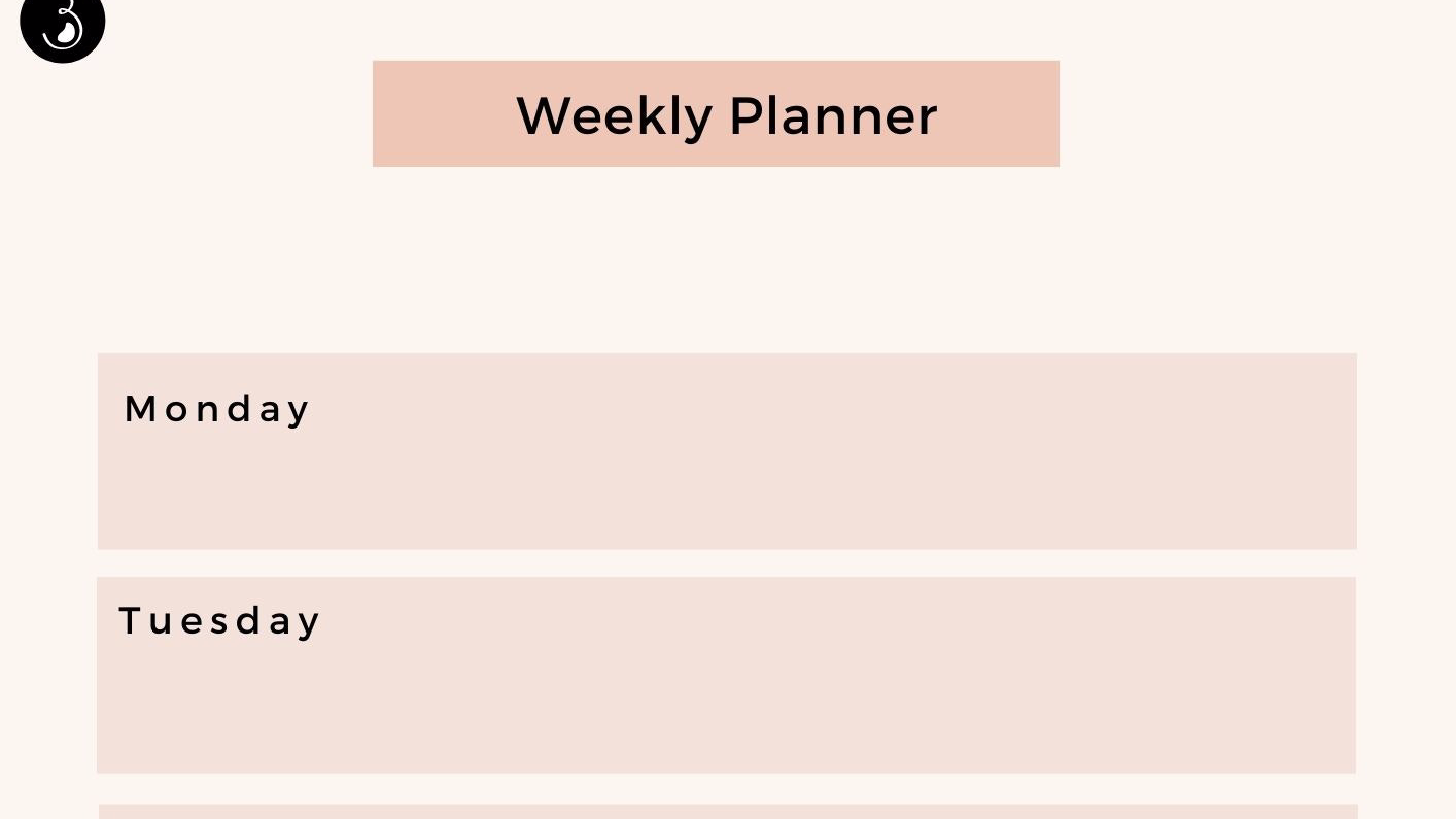 Create Your Own Weekly Workout Planner