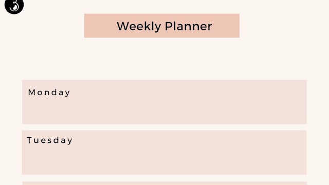 Create Your Own Weekly Workout Planner