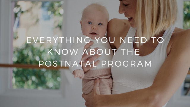 Everything you need to know about our Postnatal workouts & programs