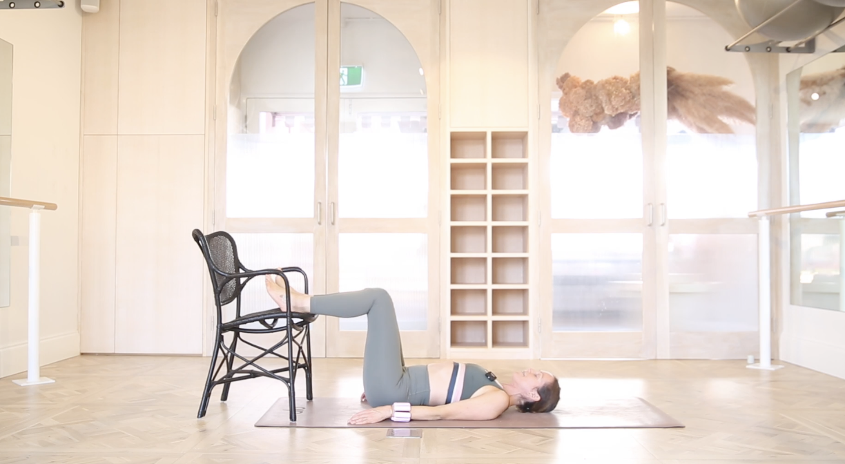 23 Mins - Barre - Chair, Hand Weights (Strong Mama) 