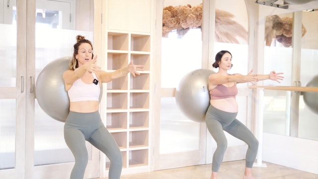 11 Mins - Lower Body - Exercise Ball (Prenatal)