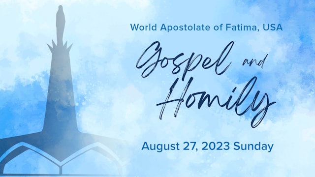 Gospel and Homily August 27 2023