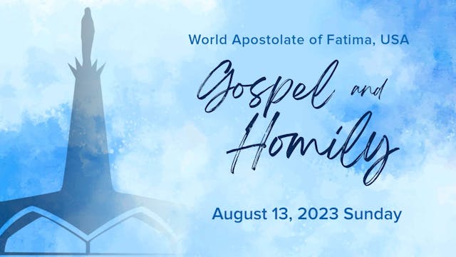 Gospel and Homily August 13 2023