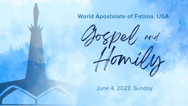 Gospel and Homily June 4, 2023