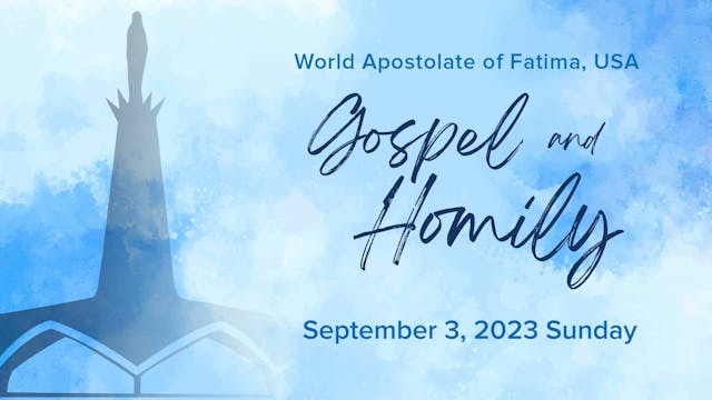 Gospel and Homily September 3 2023