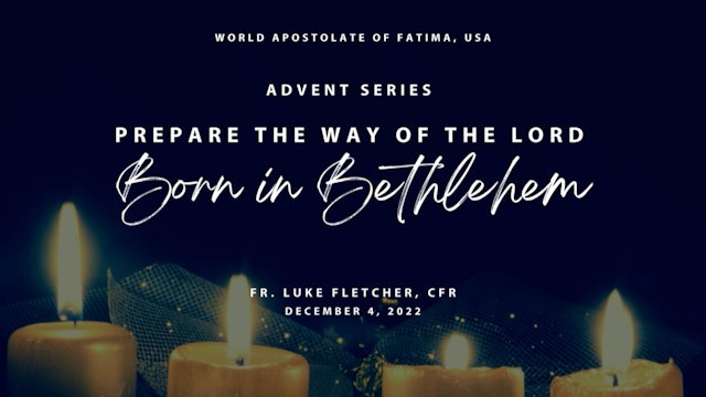 Second Week of Advent Reflection: Born in Bethlehem