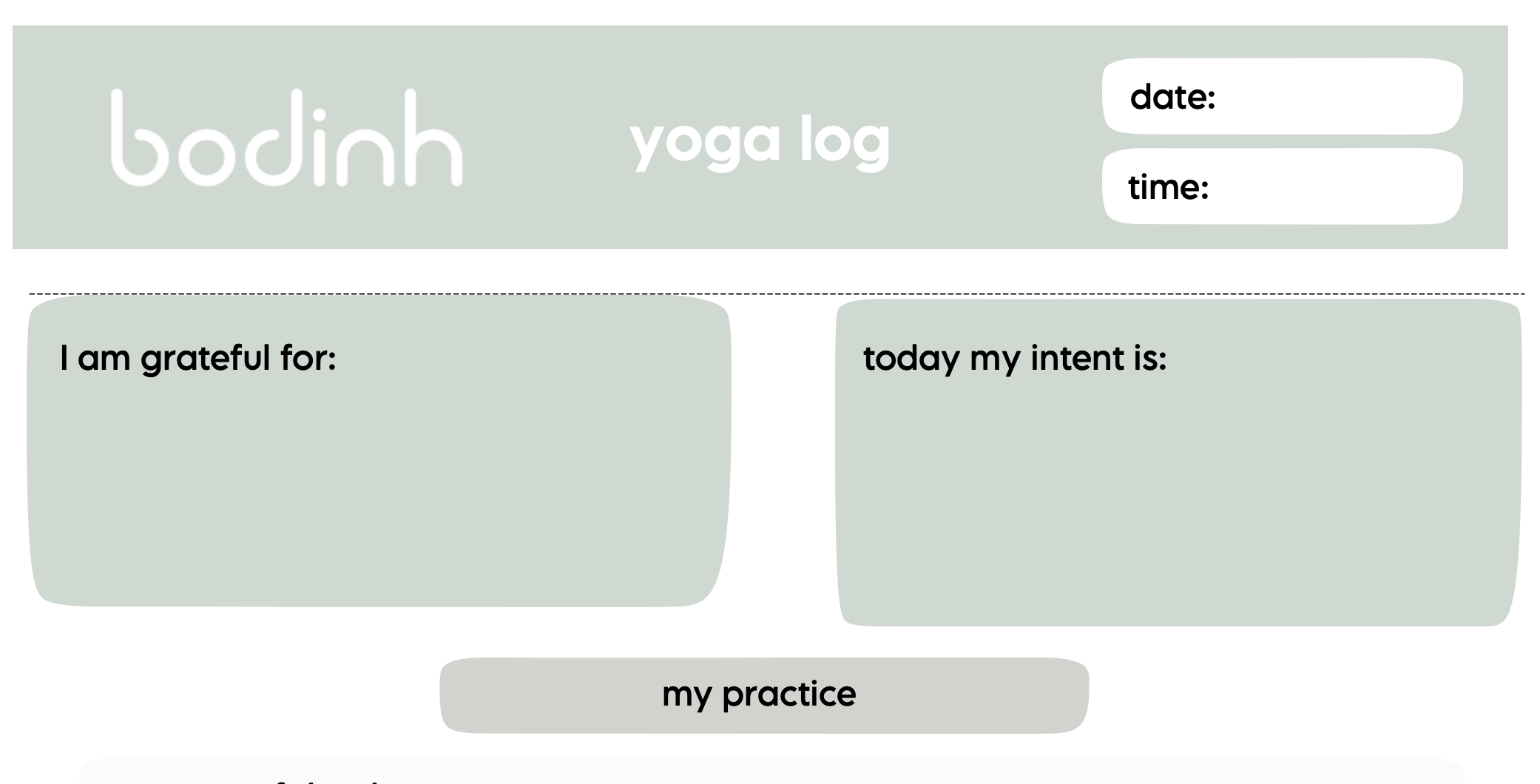 Yoga Log
