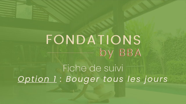 Fiche suivi : Fondation by BBA ( option 1 )