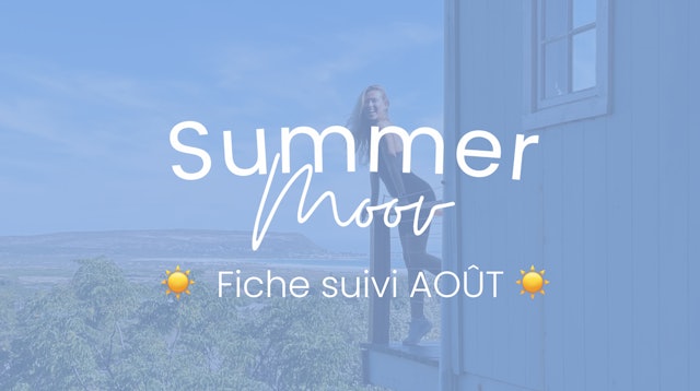 Fiche suivi Summer Moov ☀️ Août