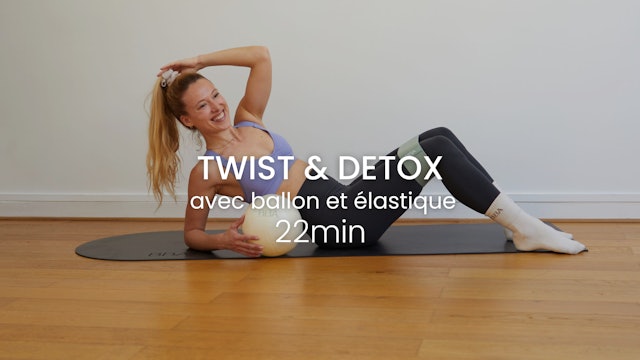 Twist & Detox - Active ton centre et draine (ballon et élastique)