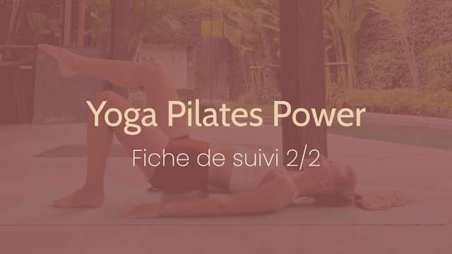 Fiche de suivi Yoga Pilates Power 2/2