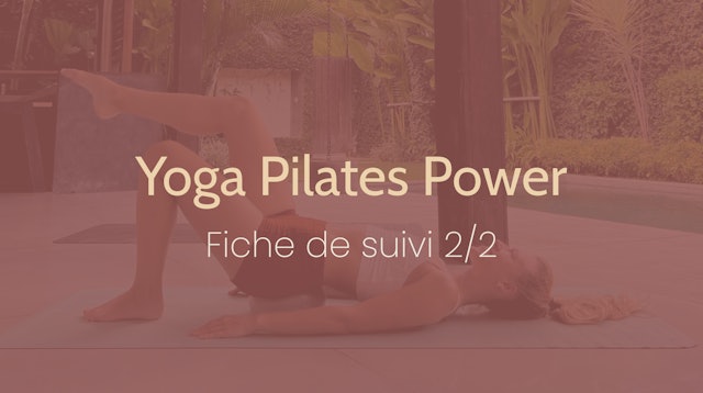 Fiche de suivi Yoga Pilates Power 2/2