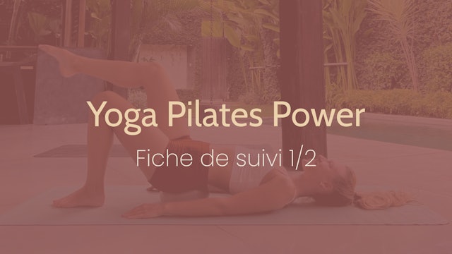 Fiche de suivi Yoga Pilates Power 1/2