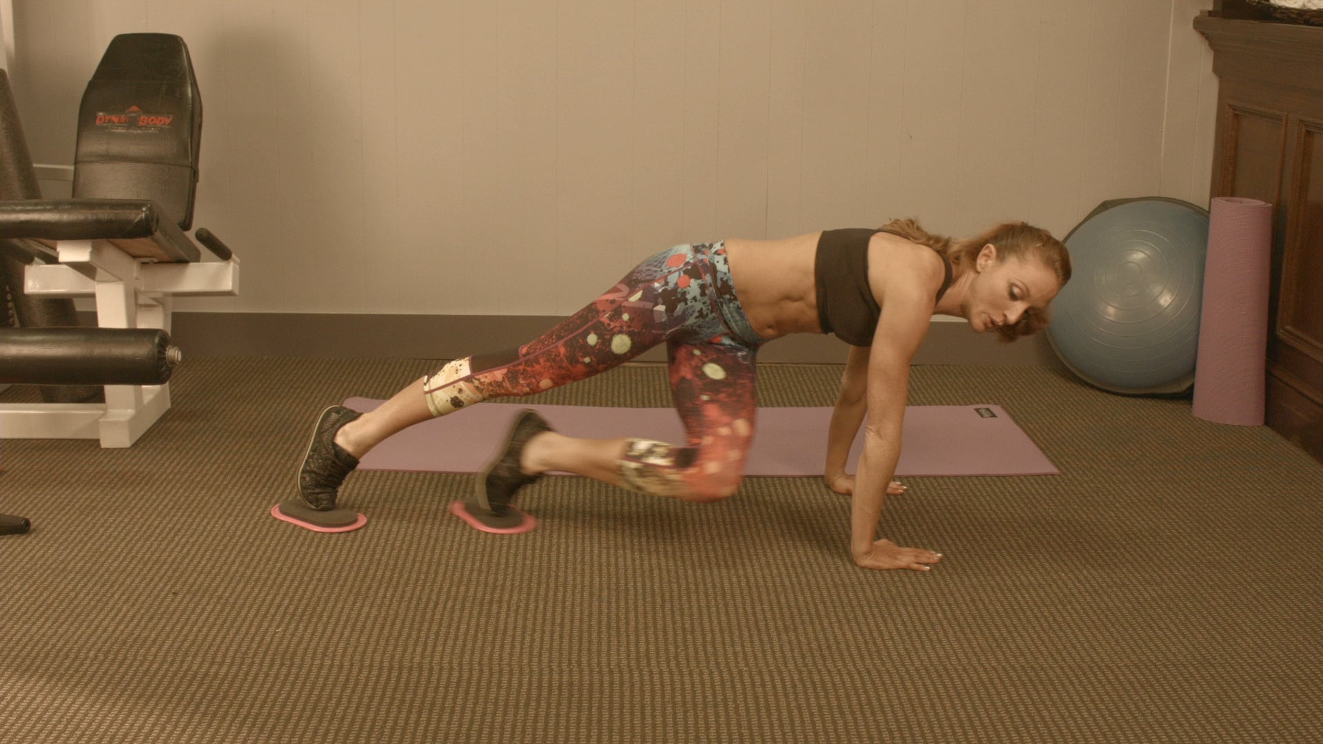 Sliding Cross Crunch