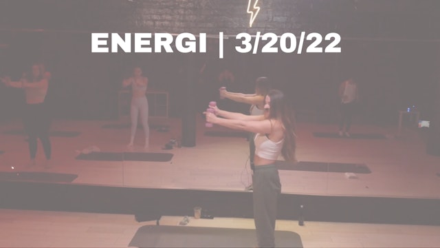 ENERGI: SUN 3/20/22 