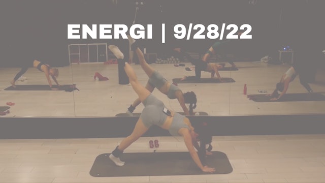 ENERGI: WED 9/28/22