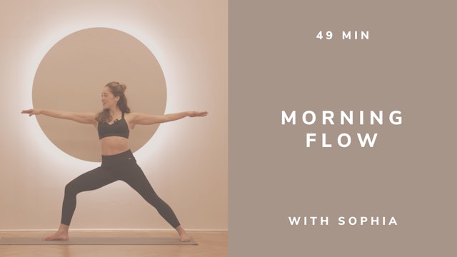 49 min Morning Yoga Flow with Sophia (english)