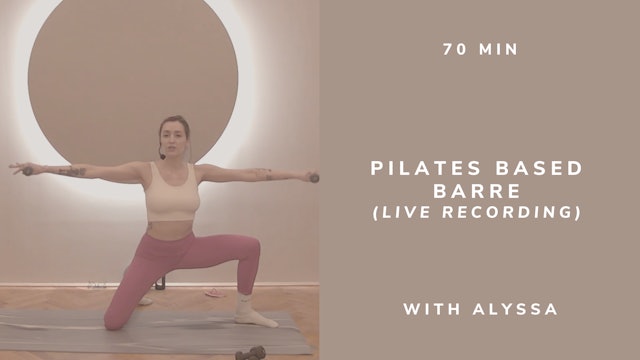 Pilates based Barre with Alyssa (30.05 - english)