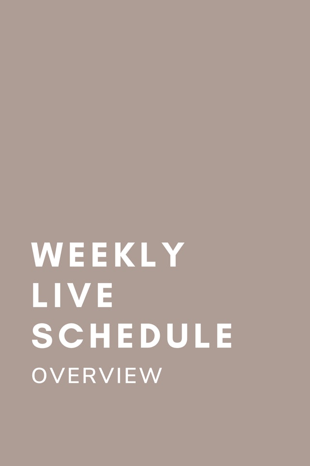 Live Schedule