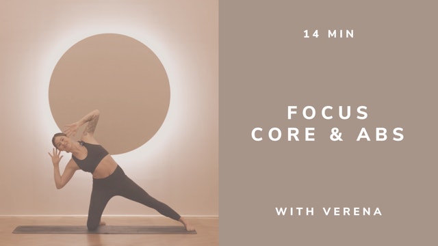 14 min Focus Core Ab Workout with Verena (english)