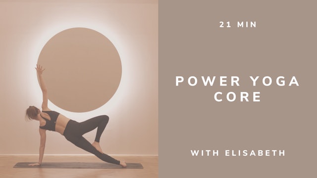 20min Power Yoga Core with Elisabeth (english)