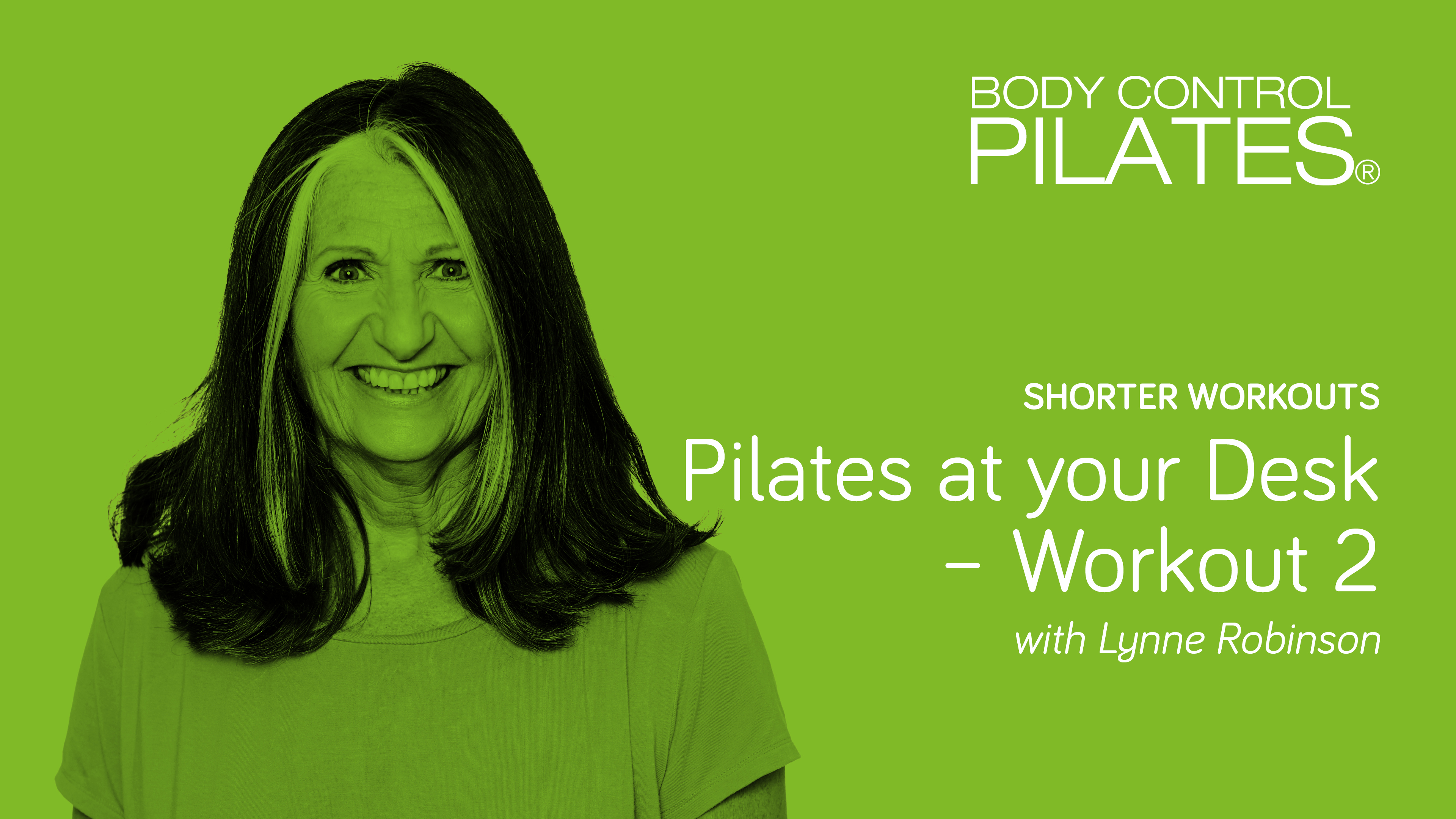 Short Workout: BEGINNER LEVEL - Pilates at your Desk - Workout 2 with Lynne
