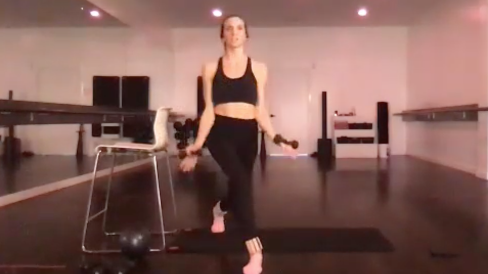 Thigh with Hand Weights