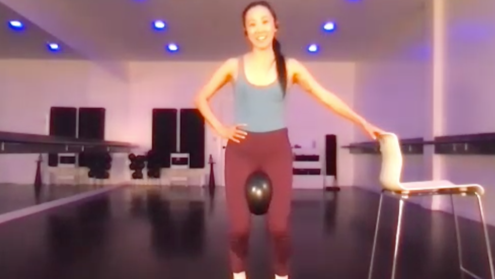 Thigh work using a Ball