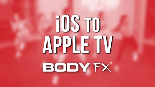 How to cast workouts from Apple mobile device to my television using Apple TV? 
