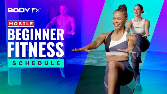 Beginner Fitness Schedule (Mobile)