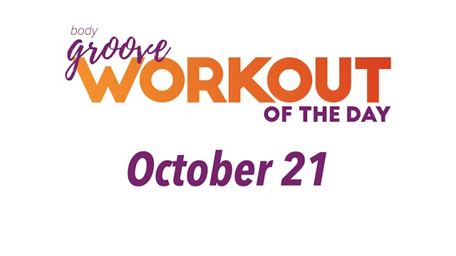 Workout Of The Day - October 21, 2023 - Single Video