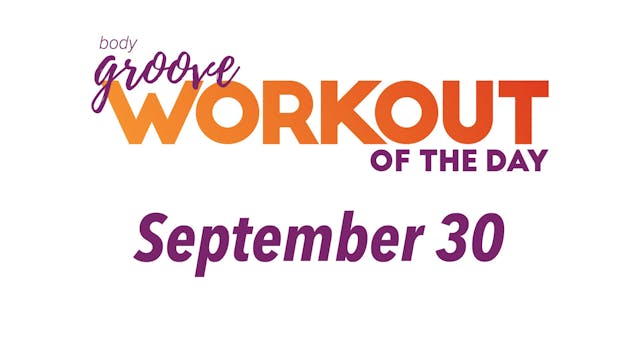 Workout Of The Day - September 30