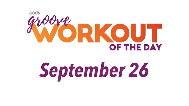 Workout Of The Day - September 26