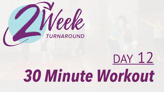 2 Week Turnaround - Day 12 - 30 Minute Workout