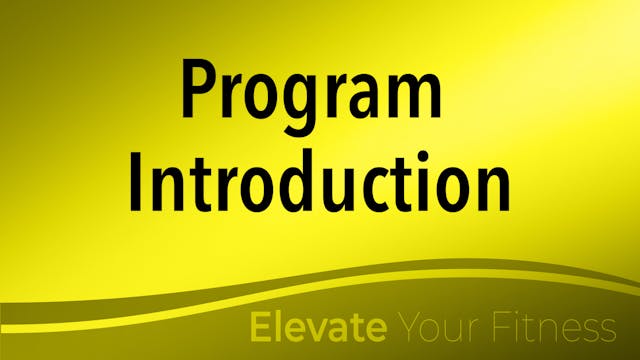 Elevate Your Fitness Program Introduction
