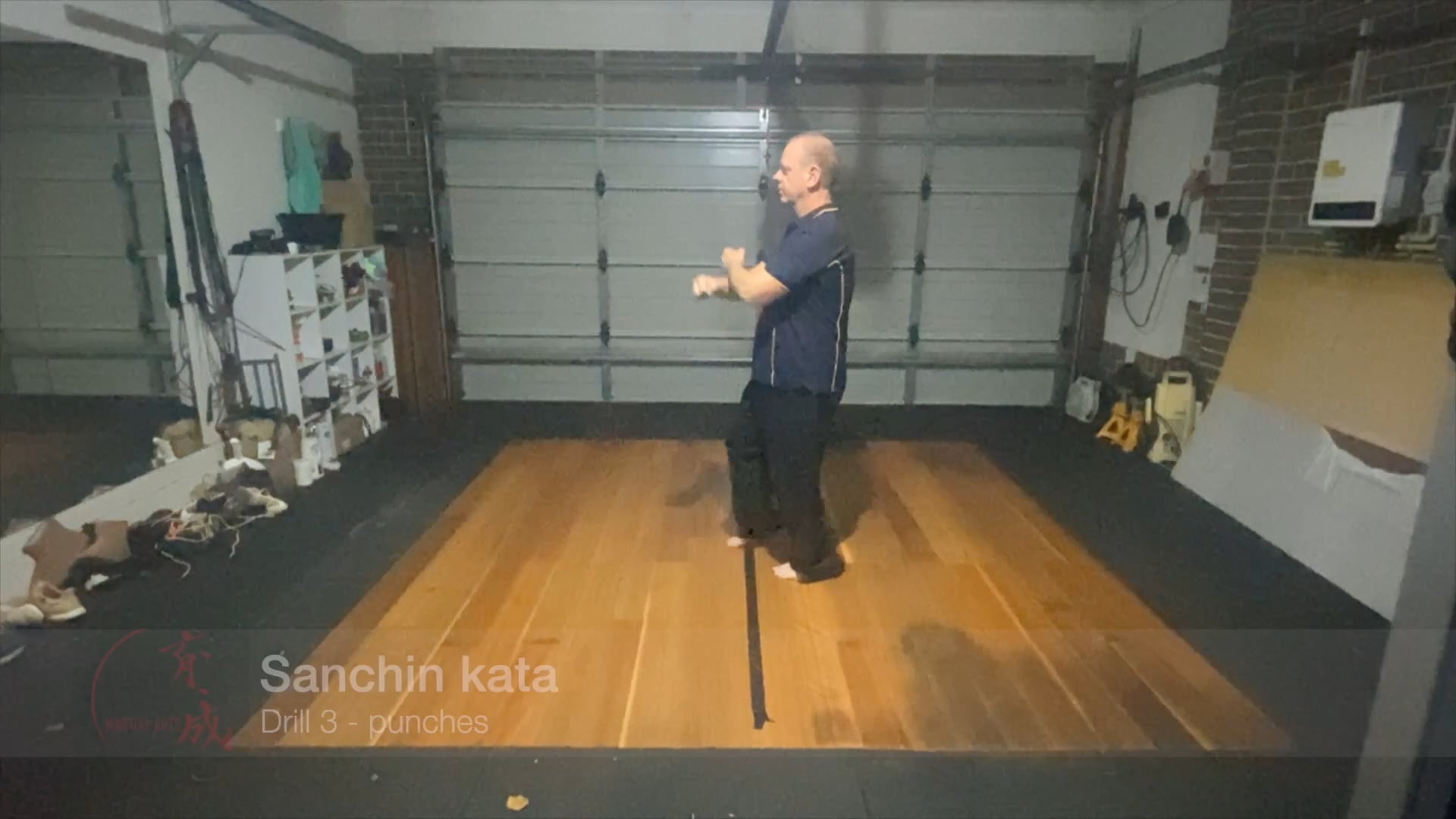 Sanchin kata - drill 3 - punches