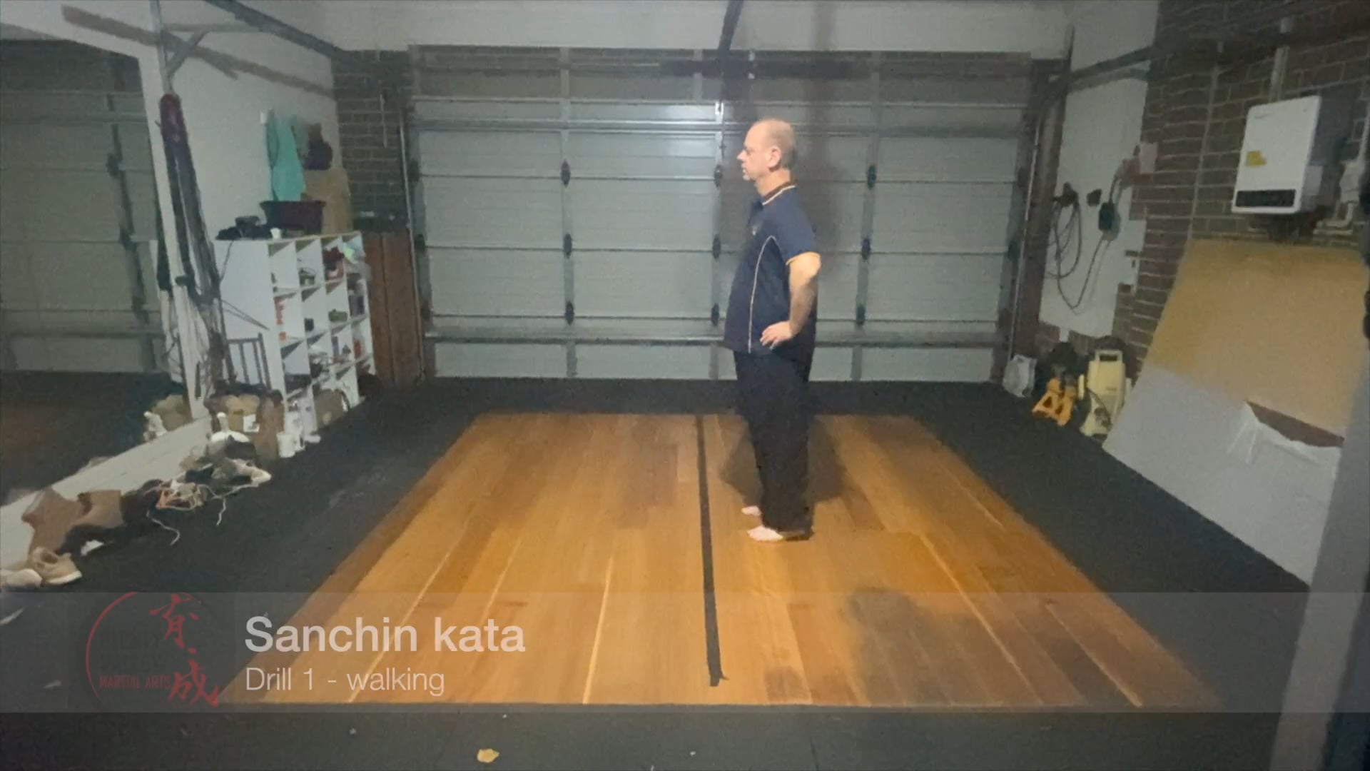 Sanchin kata - drill 1 - walking