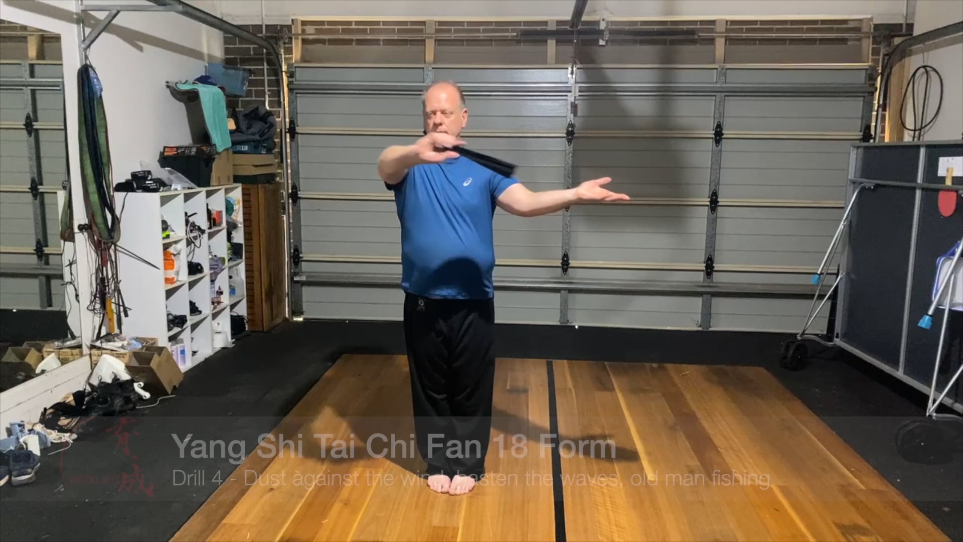 Yang Shi Tai Chi Fan 18 Form - Drill 4