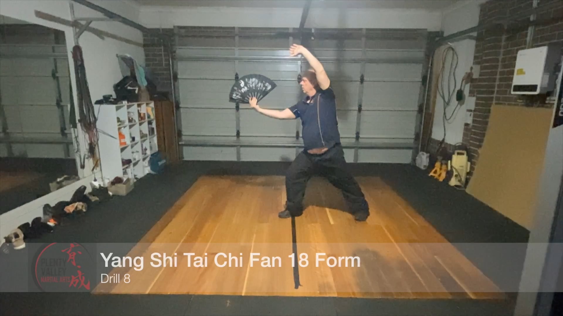 Yang Shi Tai Chi Fan 18 Form - Drill 8