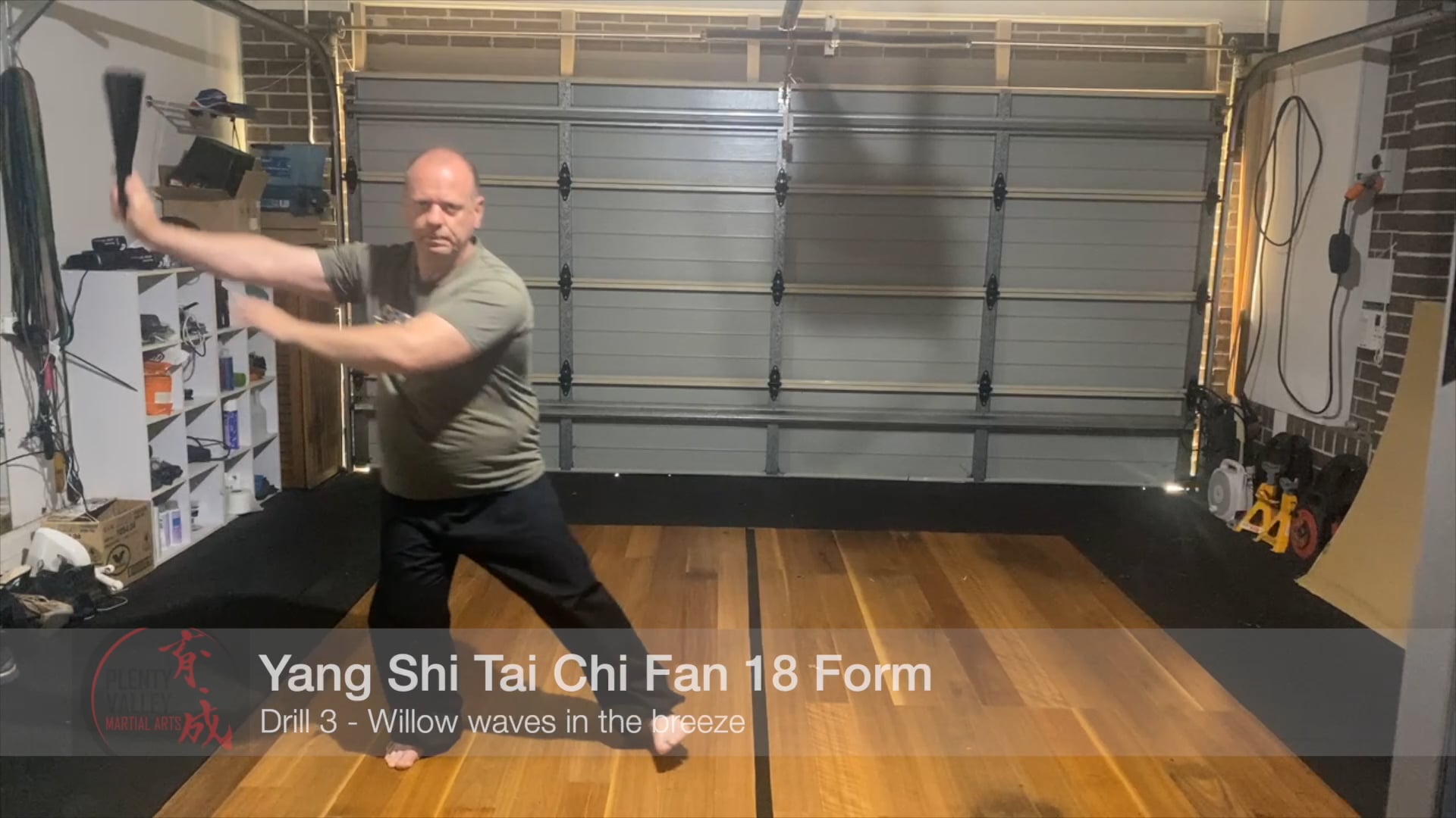 Yang Shi Tai Chi Fan 18 Form - Drill 3
