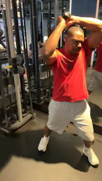Overhead Cable Triceps Extensions (mi...