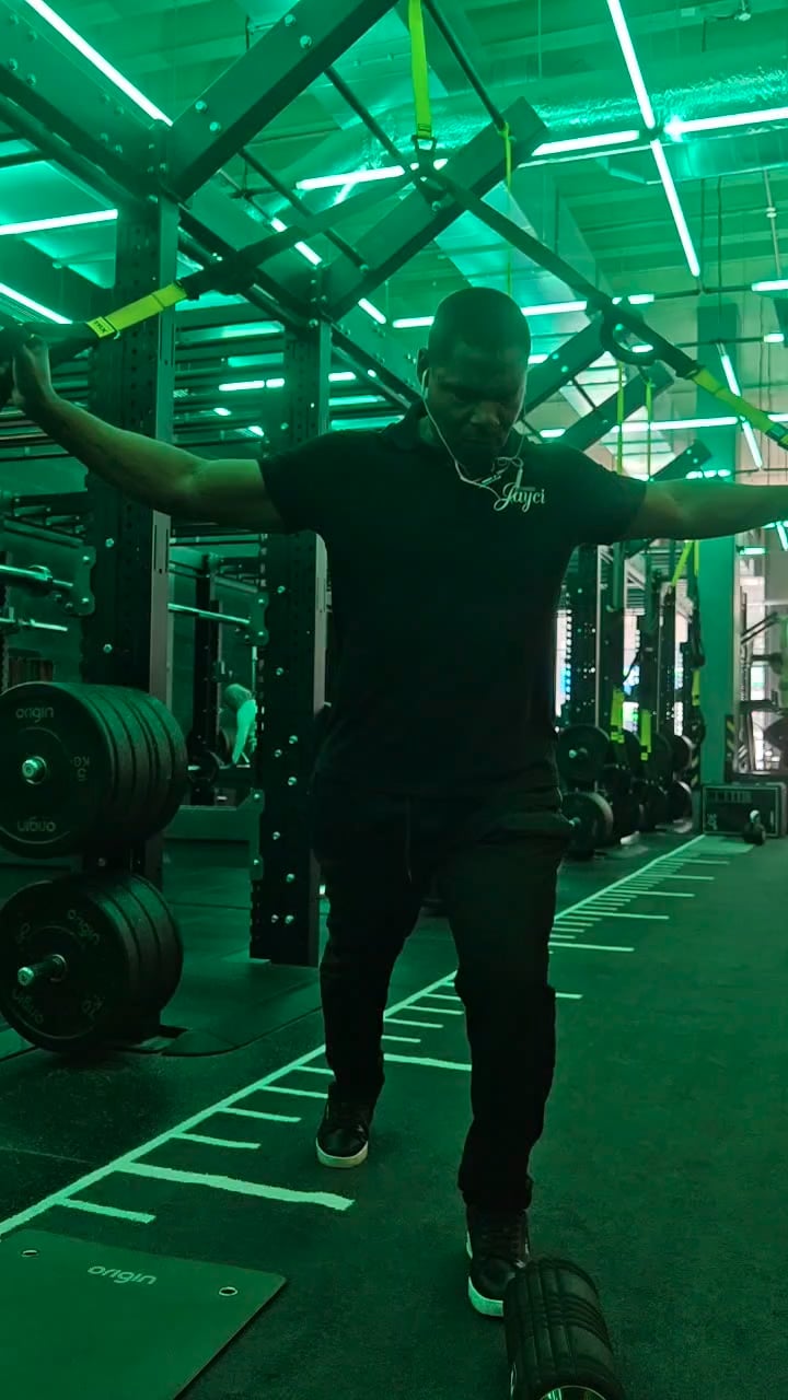 TRX Chest & Calf Stretch