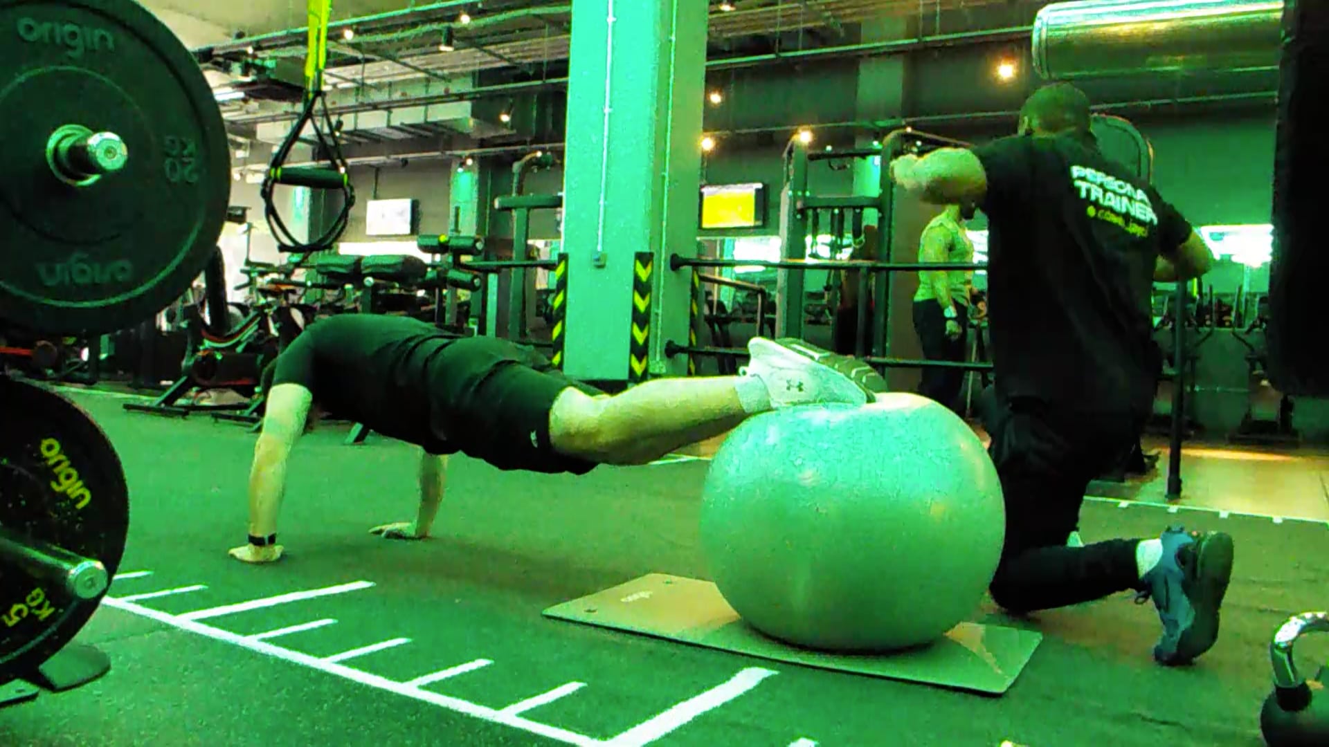 Exercise Ball Crunches